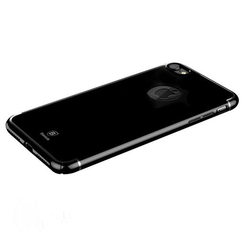 Baseus Glitter iPhone 7 Plus / 8 Plus ile Uyumlu Sert Kılıf Jet Black VVIAPIPH7P-DVVL1