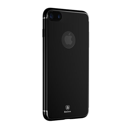 Baseus Glitter iPhone 7 Plus / 8 Plus ile Uyumlu Sert Kılıf Jet Black VVIAPIPH7P-DVVL1