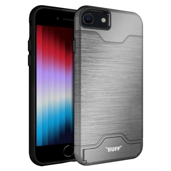 Buff iPhone SE 2022 ile Uyumlu Slim Folder Kılıf Silver