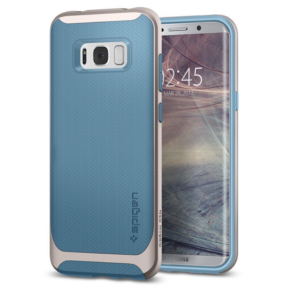 Spigen Galaxy S8 ile Uyumlu Kılıf Neo Hybrid Niagara Blue