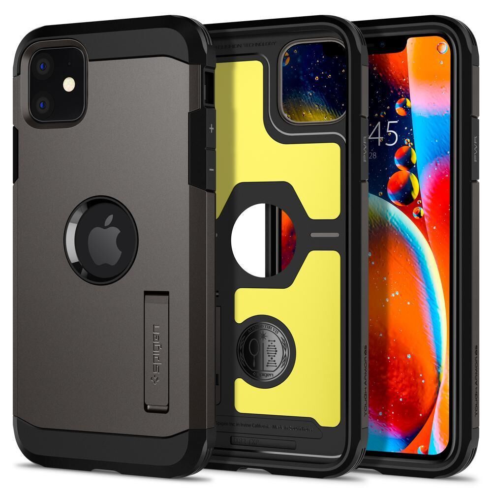 Spigen iPhone 11 Pro ile Uyumlu Kılıf Tough Armor XP Gunmetal