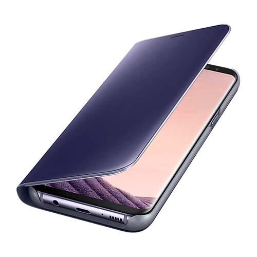 Galaxy S8 Plus ile Uyumlu Clear View Cover Kılıf Mor EF-ZG955CVEGWW (Out)