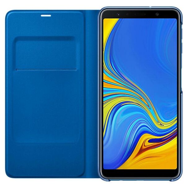 Galaxy A7 2018 ile Uyumlu Wallet Cover Kılıf Mavi EF-WA7500PLEGWW (Out)