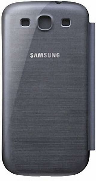 Galaxy S3 i9300 ile Uyumlu Flip Cover Kılıf EFC-1G6FBECSTD Siyah (Out)