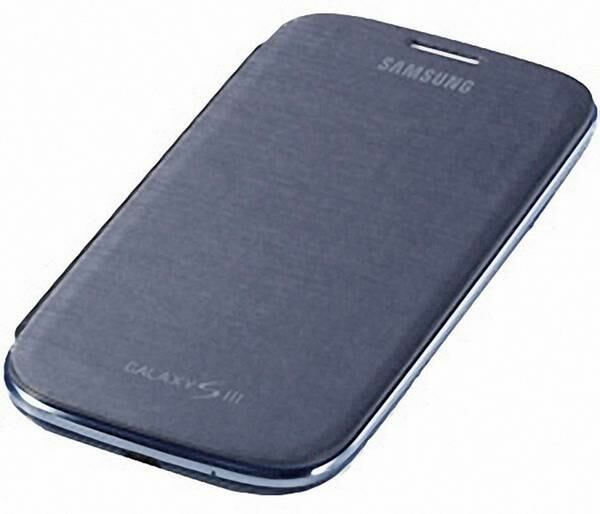 Galaxy S3 i9300 ile Uyumlu Flip Cover Kılıf EFC-1G6FBECSTD Siyah (Out)
