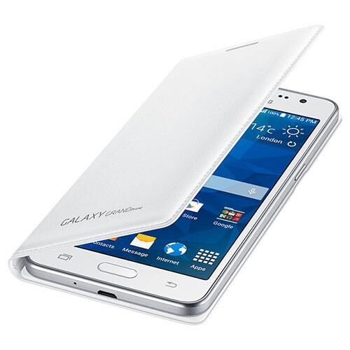 Galaxy Grand Prime ile Uyumlu Kılıf Flip Wallet Beyaz EF-WG530BWSEGWW (Out)