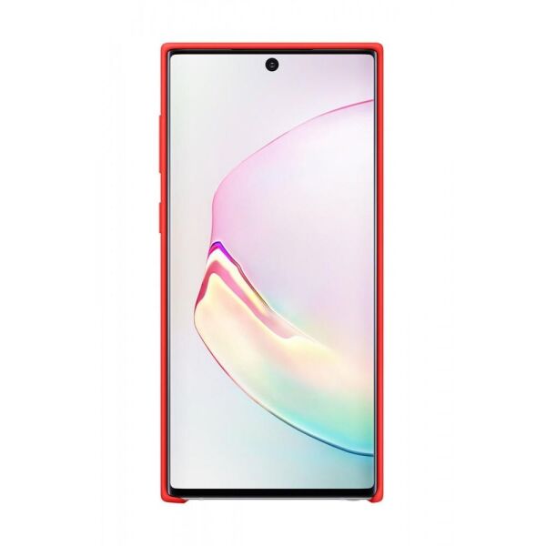 Galaxy Note 10 ile Uyumlu Silikon Kılıf Kırmızı EF-PN970TREGWW
