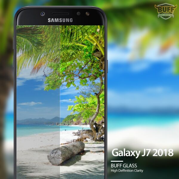 Buff Glass Galaxy J7 2018 ile Uyumlu Ekran Koruyucu Cam