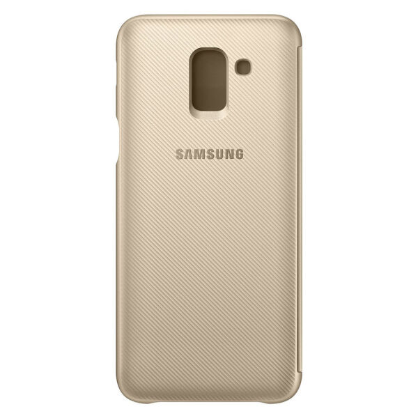Galaxy J6 2018 ile Uyumlu Wallet Cover Kılıf Altın EF-WJ600CFEGWW (Out)