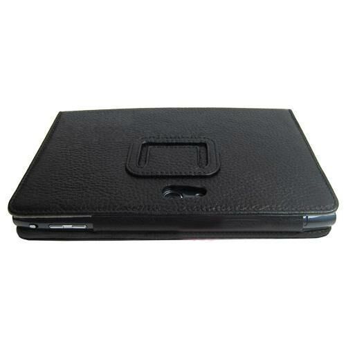 Acer A100 ile Uyumlu Standlı Deri Kılıf Siyah Renk