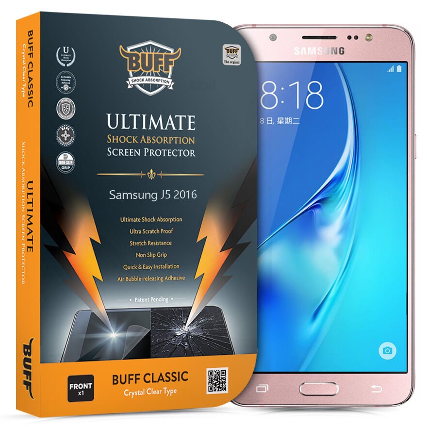 Buff Galaxy J5 2016 ile Uyumlu Darbe Emici Ekran Koruyucu Film