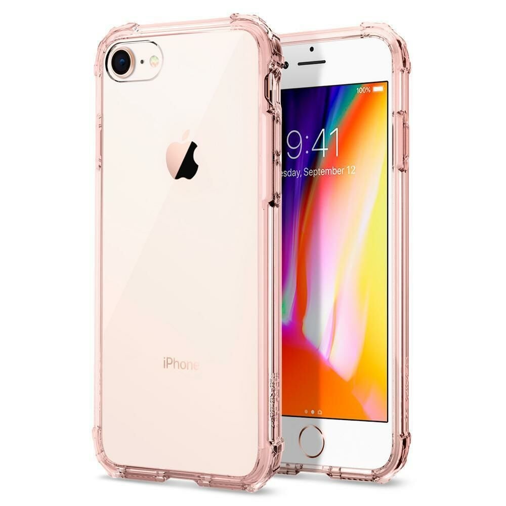 Spigen iPhone 7/8 ile Uyumlu Kılıf Crystal Shell Rose Crystal