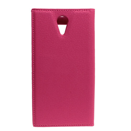 Desire 620 ile Uyumlu Kılıf Pencereli Kapaklı Safir Serisi Pembe