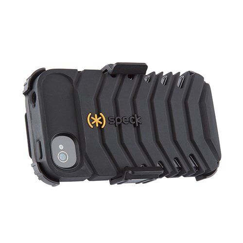 Speck ToughSkin iPhone 4S/4 ile Uyumlu Korumalı Standlı Kılıf Siyah
