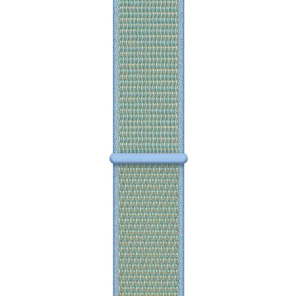 Apple Watch ile Uyumlu 42-44mm Kumaş Kayış Açık Mavi