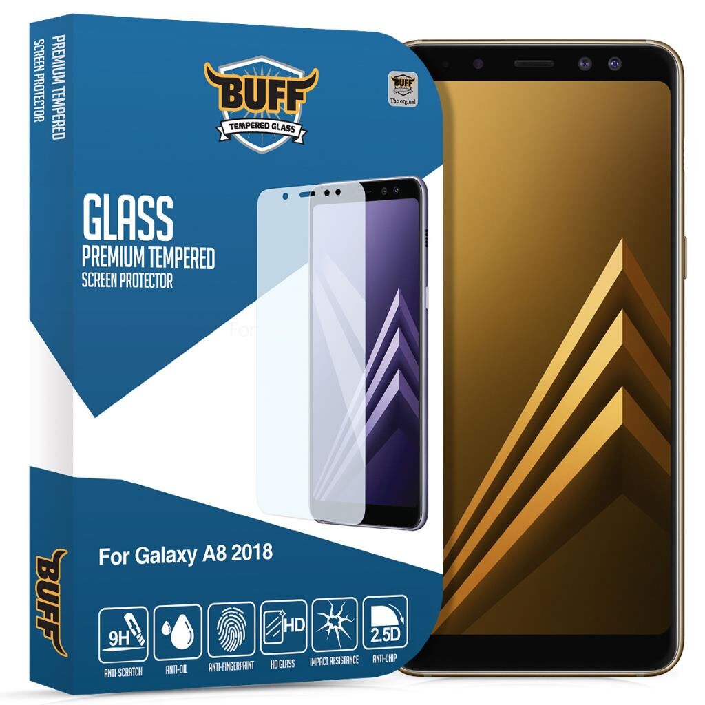 Buff Glass Galaxy A8 2018 ile Uyumlu Ekran Koruyucu Cam