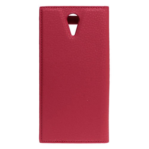 Desire 620 ile Uyumlu Kılıf Pencereli Kapaklı Safir Serisi Kırmızı