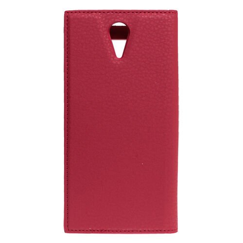 Desire 620 ile Uyumlu Kılıf Pencereli Kapaklı Safir Serisi Kırmızı