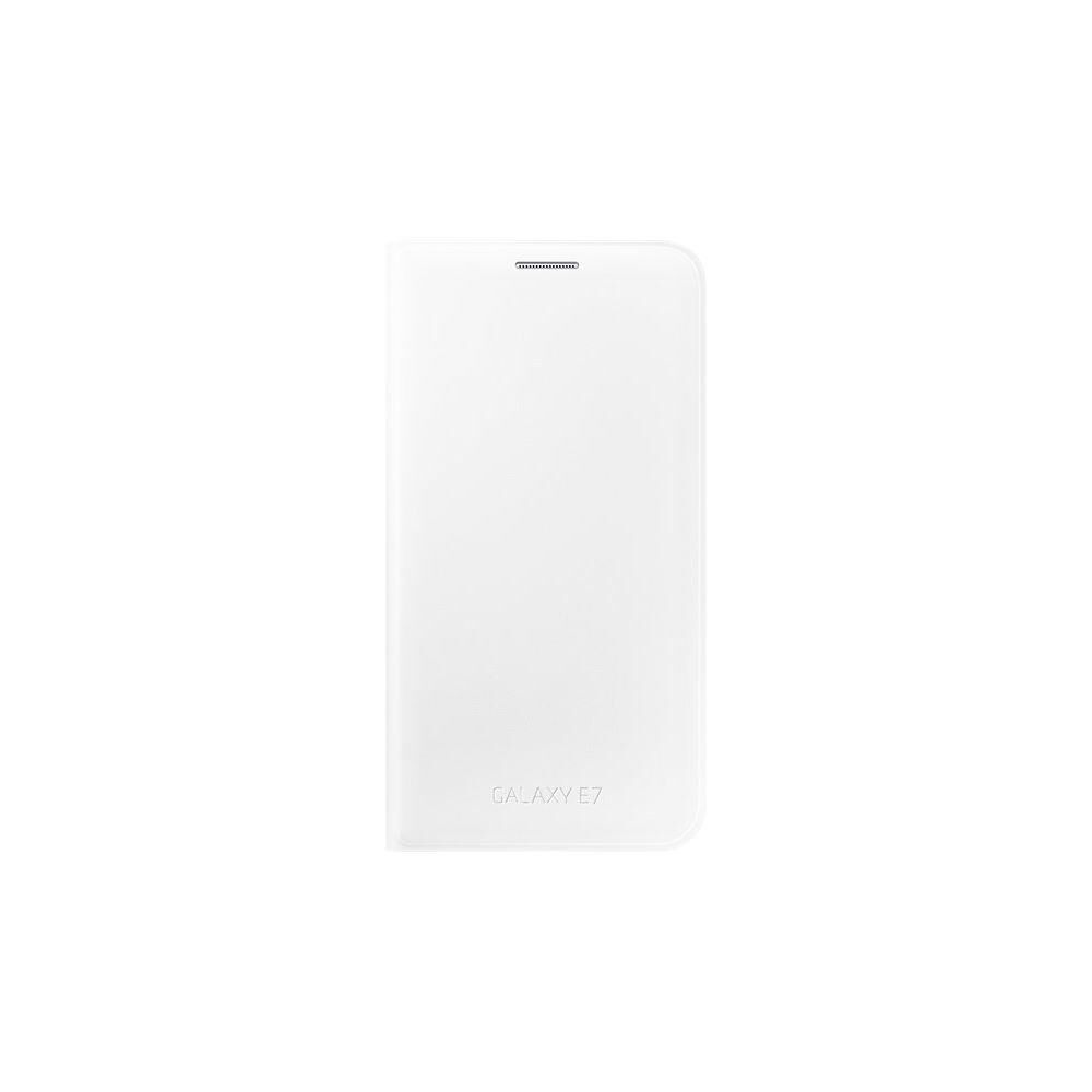 Galaxy E7 ile Uyumlu Flip Wallet Kılıf Beyaz EF-WE700BWEGWW (Out)