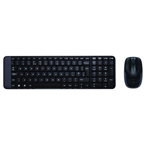 Logitech MK220 Kablosuz Türkçe Klavye Mouse Seti Siyah