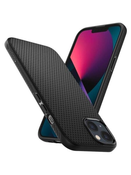 Spigen iPhone 13 Mini ile Uyumlu Kılıf Liquid Air Matte Black