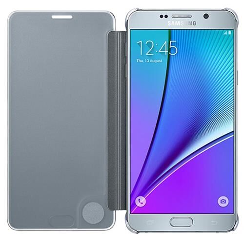 Galaxy Note5 ile Uyumlu Clear View Cover Fonksiyonel Kılıf Gri EF-ZN920CSEGWW