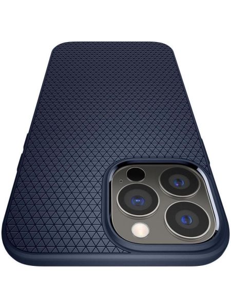 Spigen iPhone 13 Pro ile Uyumlu Kılıf Liquid Air Navy Blue