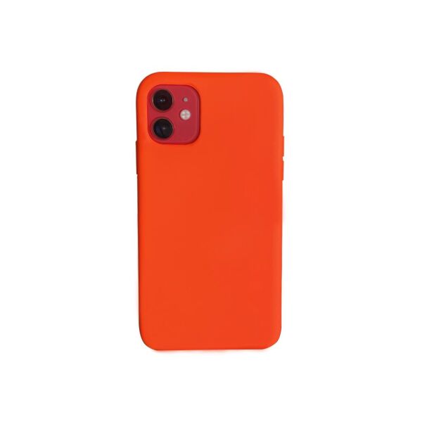 iPhone 11 ile Uyumlu Cappy Silikon Kılıf Turuncu