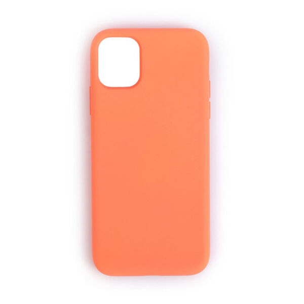 iPhone 11 ile Uyumlu Cappy Silikon Kılıf Turuncu