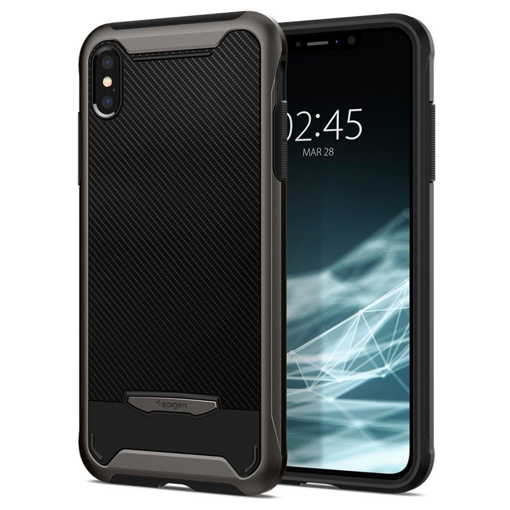 Spigen iPhone XS/X ile Uyumlu Kılıf Hybrid NX Gunmetal