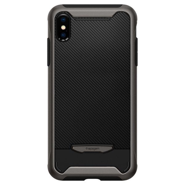 Spigen iPhone XS/X ile Uyumlu Kılıf Hybrid NX Gunmetal