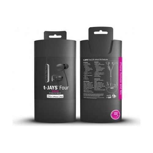 Jays T-Jays Four Kablolu Kulaklık Siyah