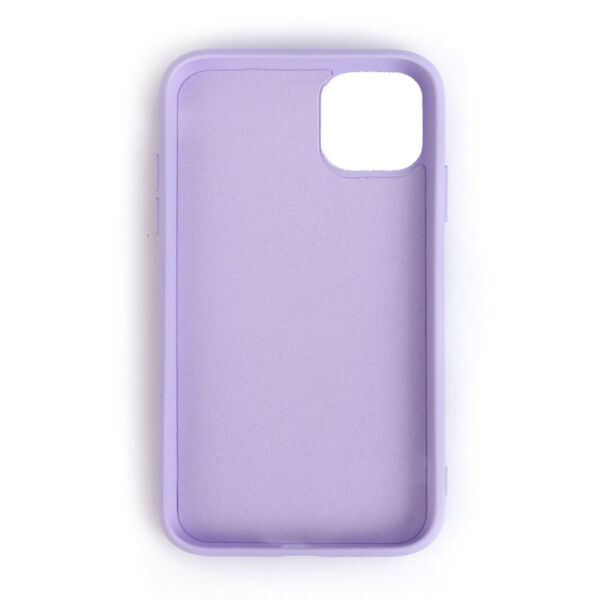 iPhone 11 ile Uyumlu Cappy Silikon Kılıf Lila