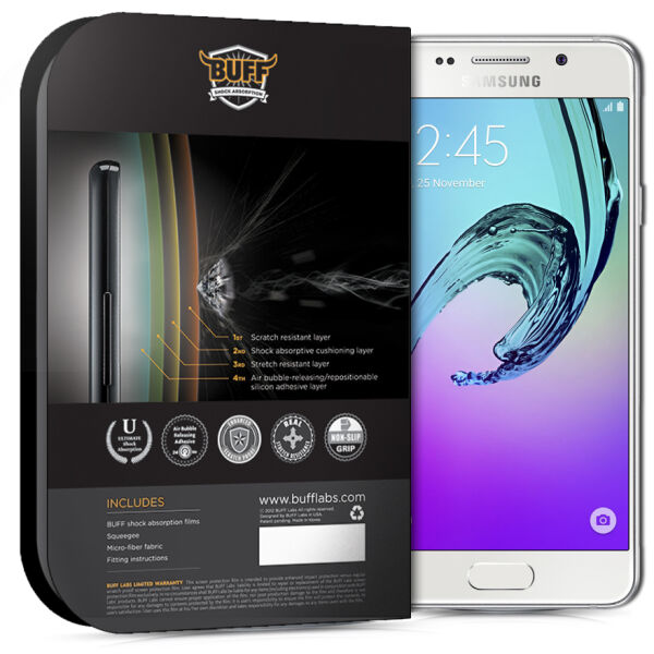 Buff 2016 Galaxy A3 ile Uyumlu Darbe Emici Ekran Koruyucu Film