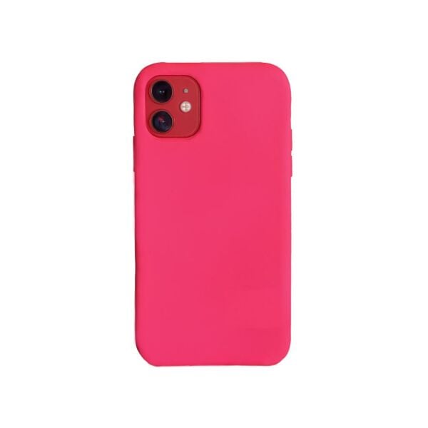 iPhone 11 ile Uyumlu Cappy Silikon Kılıf Pembe