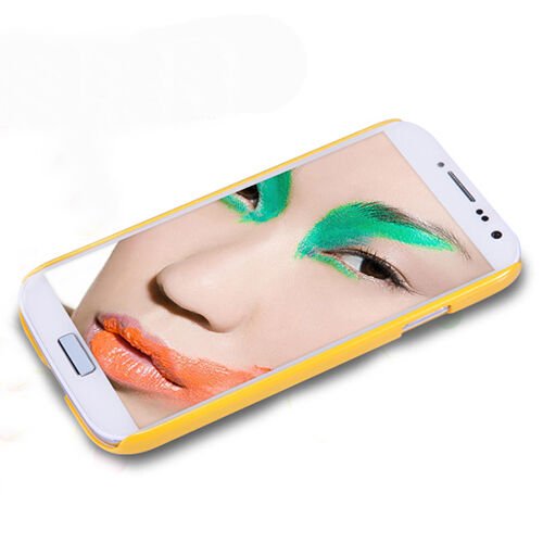 Nillkin i9500 Galaxy S4 ile Uyumlu Nillkin Parlak Sert Kauçuk Kılıf Sarı