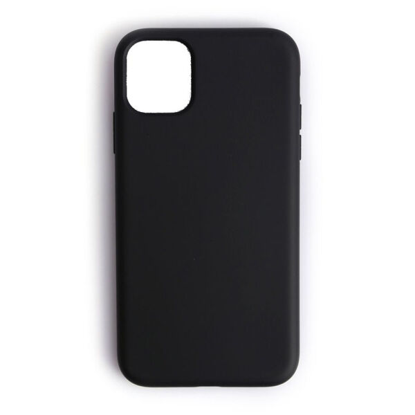 iPhone 11 ile Uyumlu Cappy Silikon Kılıf Siyah