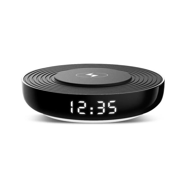 Swiss Charger Saatli Kablosuz Hızlı Şarj Aleti SCC-30091