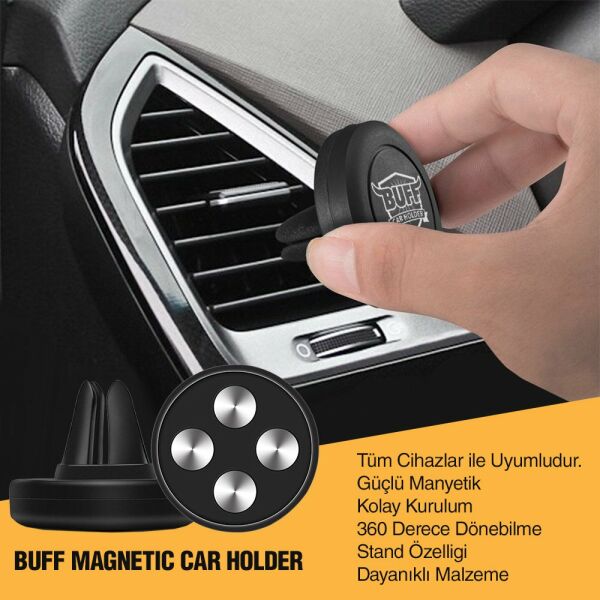 Buff Manyetik Araç Tutacağı