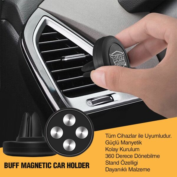 Buff Manyetik Araç Tutacağı