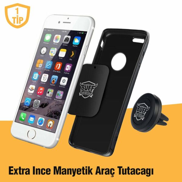 Buff Manyetik Araç Tutacağı