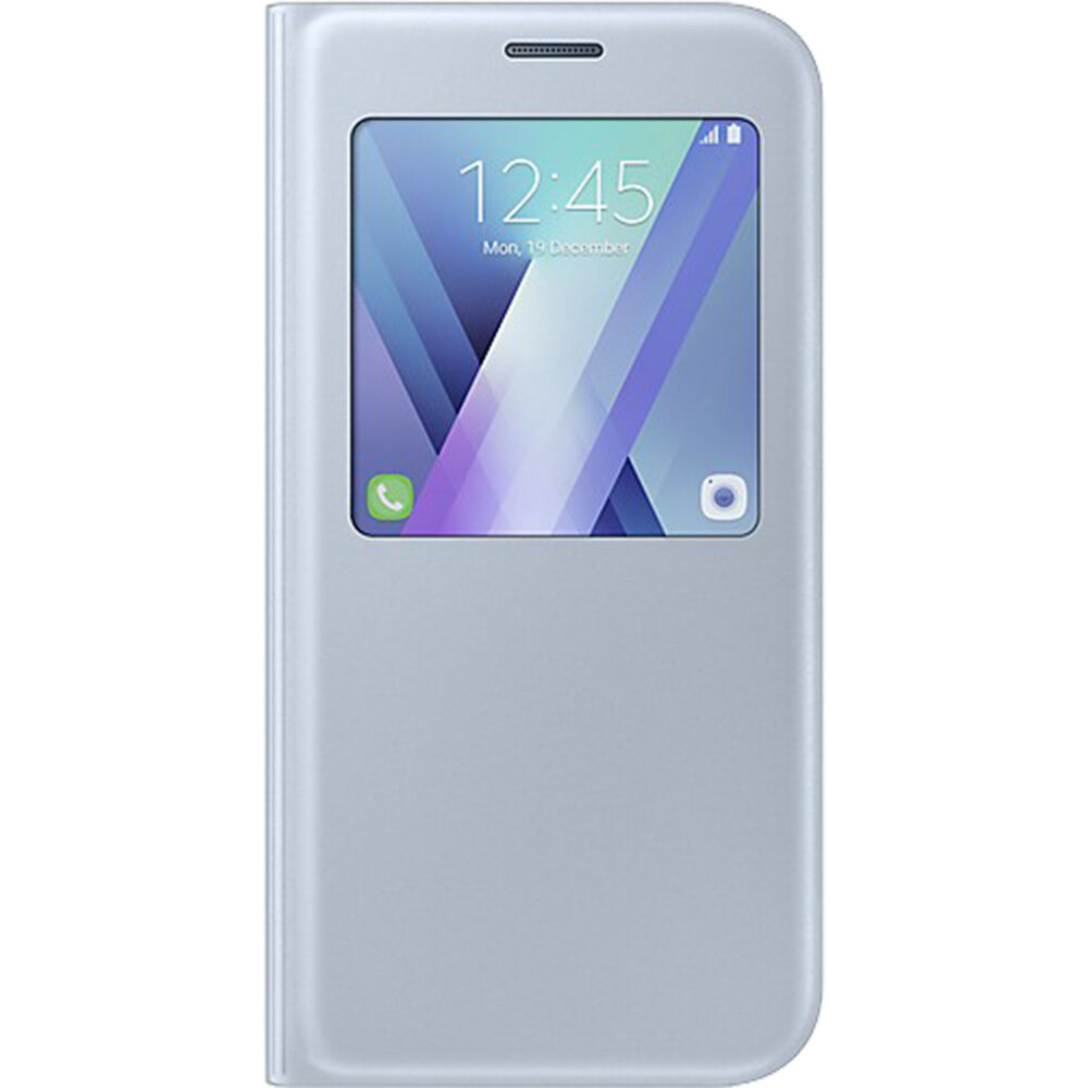 Galaxy A7(2017) ile Uyumlu S View Cover Mavi EF-CA720PLEGWW