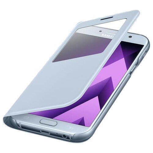 Galaxy A7(2017) ile Uyumlu S View Cover Mavi EF-CA720PLEGWW