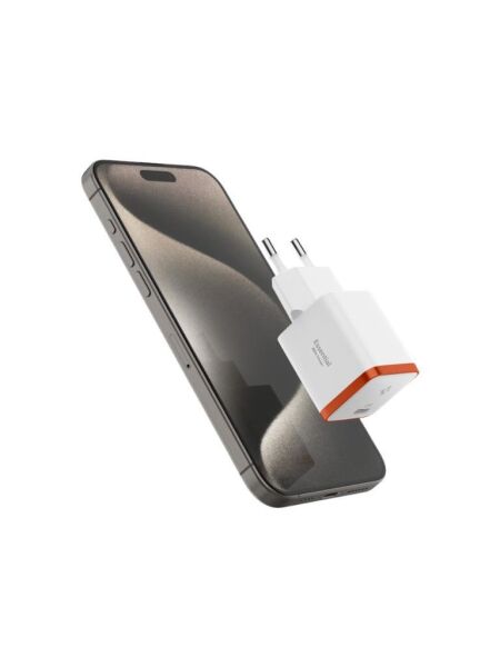 Spigen 30W USB-C Mini Adaptör - Samsung PPS Destekli Hızlı Şarj Aleti iPhone & Android & iPad & MacBook Type-C EE301 White