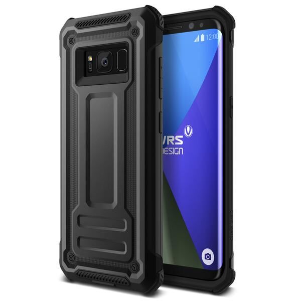 Verus Galaxy S8 ile Uyumlu Terra Guard Kılıf Dark Silver