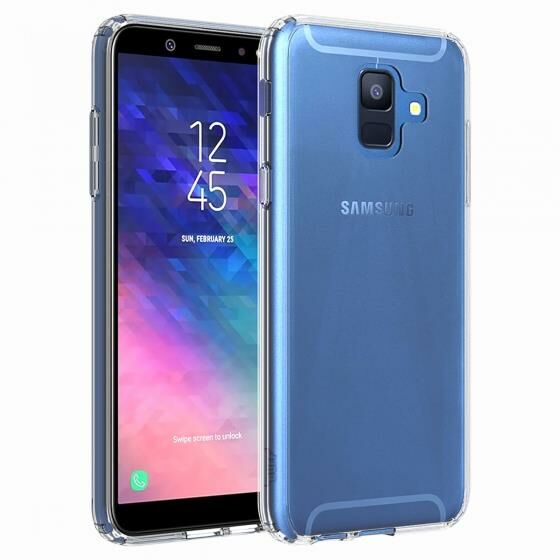 Buff Galaxy A6 2018 ile Uyumlu Air Hybrid Kılıf Crystal Clear