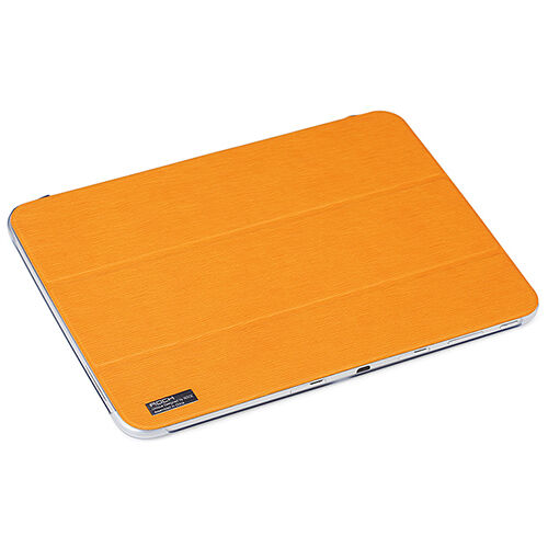 Galaxy Tab 3 10.1 P5200/P5210 ile Uyumlu ROCK Kapaklı Slim Kılıf Turuncu
