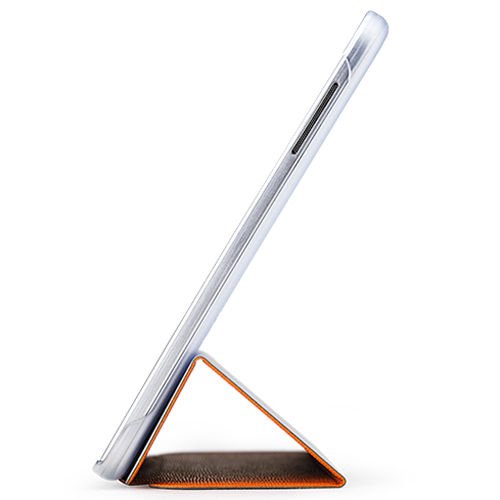 Galaxy Tab 3 10.1 P5200/P5210 ile Uyumlu ROCK Kapaklı Slim Kılıf Turuncu