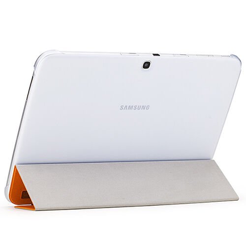 Galaxy Tab 3 10.1 P5200/P5210 ile Uyumlu ROCK Kapaklı Slim Kılıf Turuncu