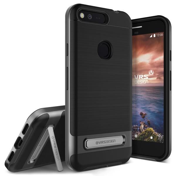 VRS Design Pixel XL ile Uyumlu ile Uyumlu High Pro Shield Kılıf Dark Silver